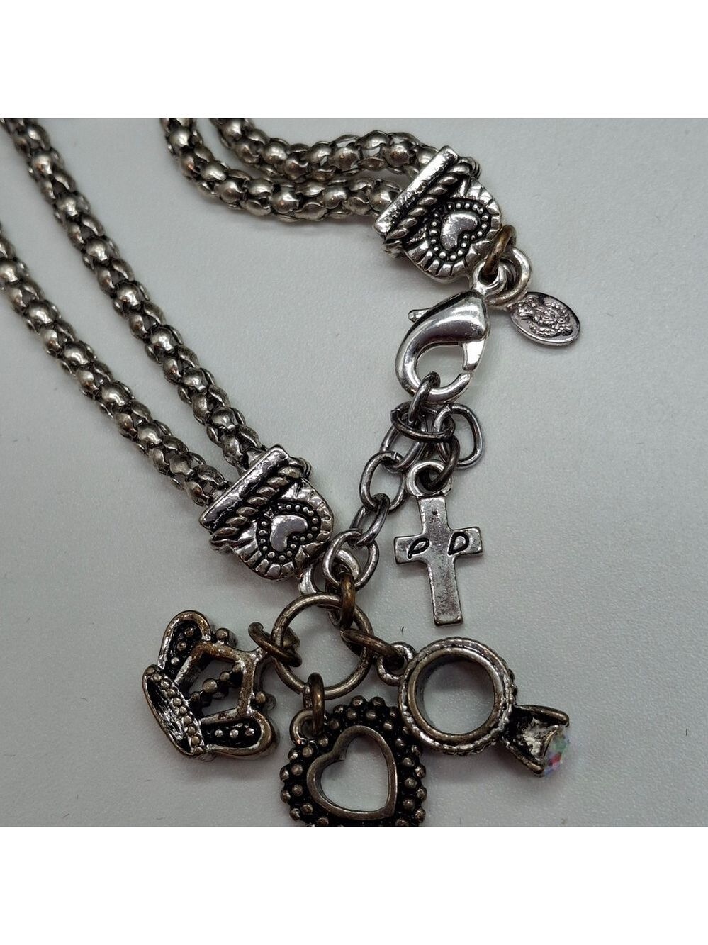 Premier Designs Silver Bracelet with Crown Charm - Picture 6 of 7